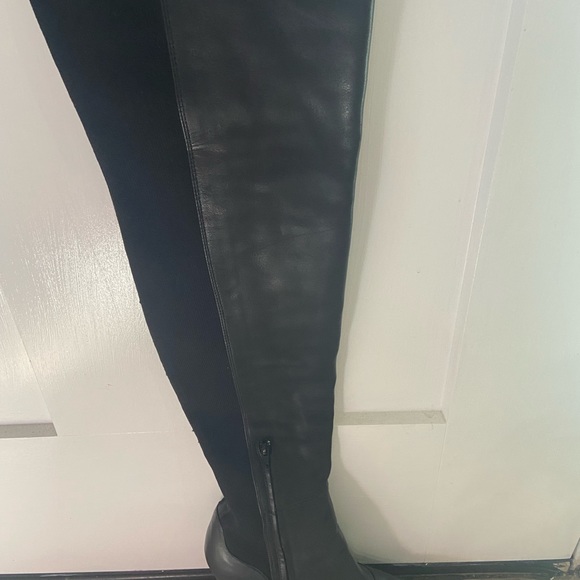 Black cow leather boots only wore a few times in good condition - Picture 5 of 10